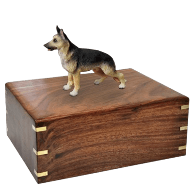 Standing German Shepherd X-Large Doggy Urn